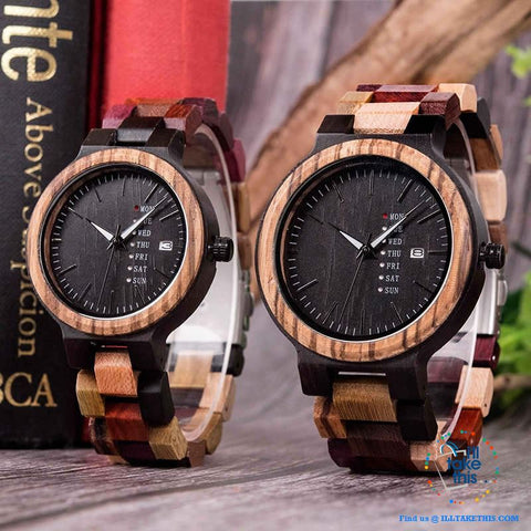 Image of Men's and Women's Couples Wooden Watches - Ideal His and Hers gift idea - I'LL TAKE THIS