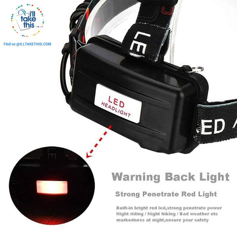 Image of Super Bright -13000 Lumens 4 Mode Triple LED Headlamp w/wo Batteries / Power charger - I'LL TAKE THIS