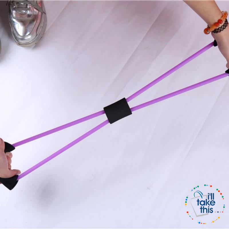 Yoga Resistance Bands 7 Colors, Latex rubber Ideal Resistance/Fitness and Stretch equipment - I'LL TAKE THIS