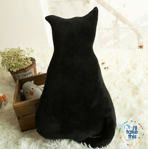 Image of Super Cute soft plush back shadow CAT Stuffed cushion cartoon pillow 45cm/17.7' - I'LL TAKE THIS