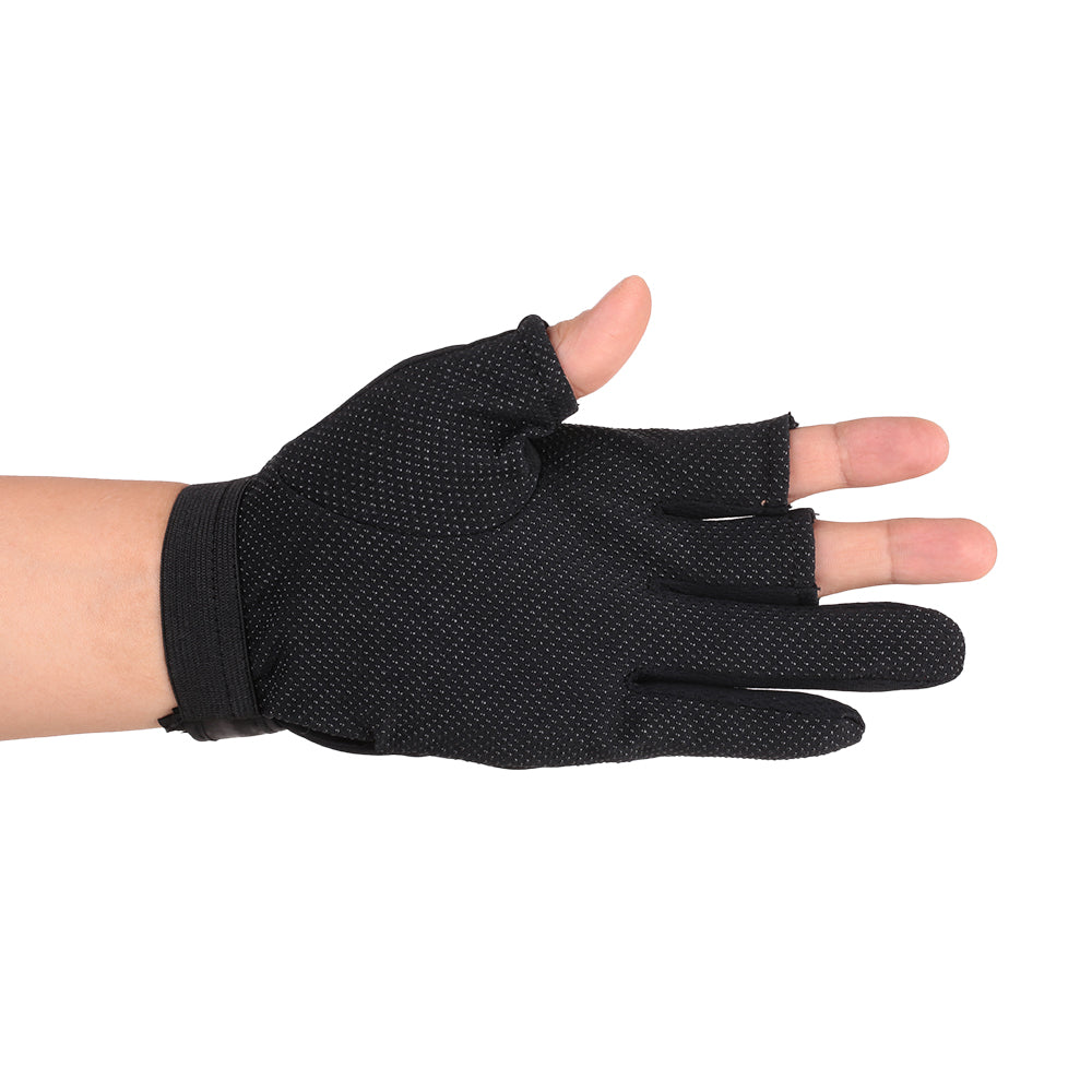 1 Pair 3 Fingerless Gloves Anti-slip Breathable Lightweight
