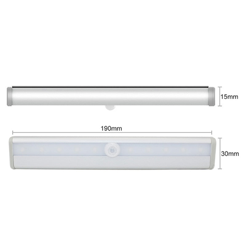 LED Motion Sensor Light 10 LED Battery Operated Lights - LED Under Cabinet