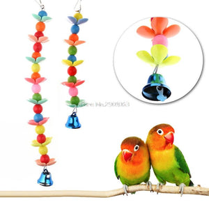 1PC - Colorful Pet Bird Parrot Parakeet Budgie Cockatoo Cage Bell Hanging Chew Toys - I'LL TAKE THIS