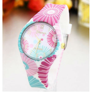 Women's Silicone Printed Designer style Rubber Band Watch - Analog Fashion wristwatch - I'LL TAKE THIS