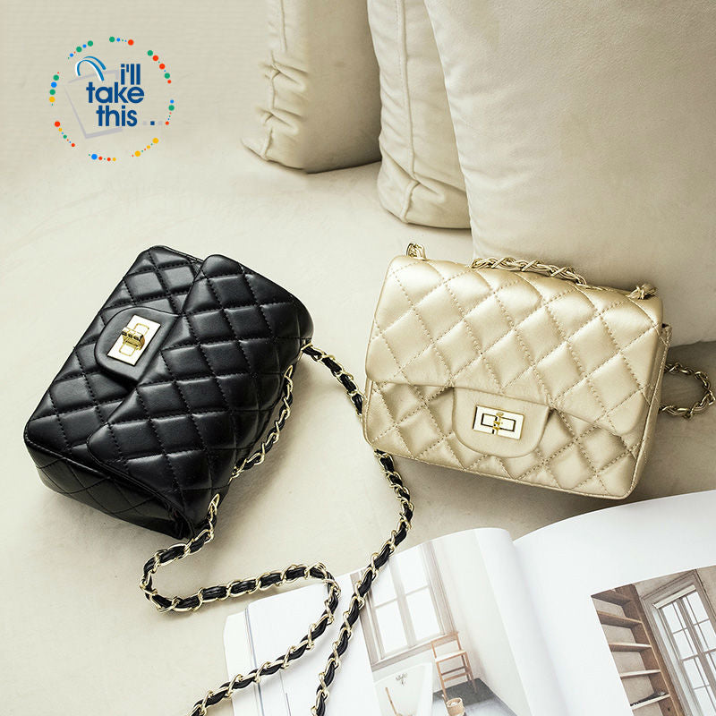 Quilted Design Luxury Small size Shoulder Handbags - 9 Colors – I