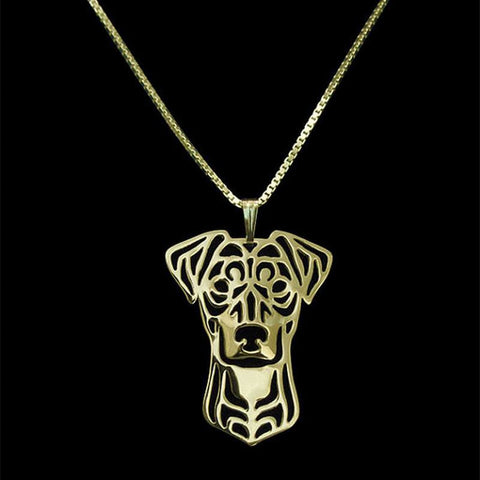 Image of German Pinscher Dog Pendant in Gold, Silver or Rose Gold with FREE Link chain - I'LL TAKE THIS