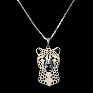 Cheetah Necklace in Gold, Silver or Rose Gold with FREE Link chain - I'LL TAKE THIS