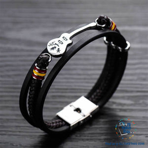 Stainless Steel Guitar, Saxophone or Treble Clef Bracelets/Rope Bangle - Suits all!