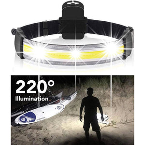 Ultra wide 220° Head lamp - Lightweight 8000 Lumens Headlamps