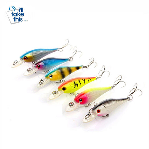 Image of FISHING LURES - Hard ARTIFICIAL LURES MINNOW Set Japan Steel Balls 😊 - I'LL TAKE THIS