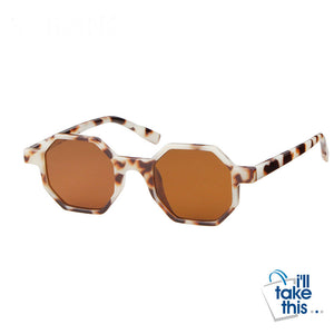 Octagon Vintage Women Sunglasses Designer Skinny Frame Sun Glasses, 7 Color Options - I'LL TAKE THIS