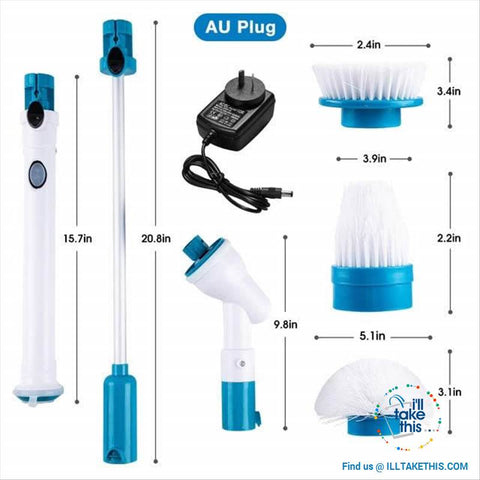 Image of Multifunction cleaning wand all in one Portable cleaning scrubber kit - Clean Smarter not Harder