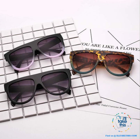 Image of Oversized Designer Cat Eye Women's Sunglasses - Chic Luxury Sunglasses UV400 Shades - 5 Colors - I'LL TAKE THIS