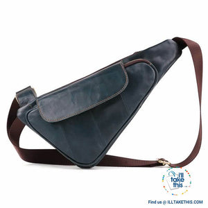 Genuine Leather Sling/Cross-body Man bag with a Sophisticated style