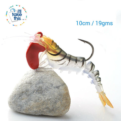 Image of Shrimp/Prawn Life-Like artificial Fishing Lures with 3 varied weight 7g/13g/19g - I'LL TAKE THIS
