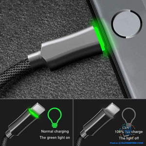 Auto Disconnect Fast Charging For iPhone USB Cable For iPhone XS MAX X Data Cable