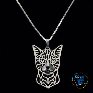 Bengal Cat Pendant in Gold, Silver or Rose Gold with FREE Link chain