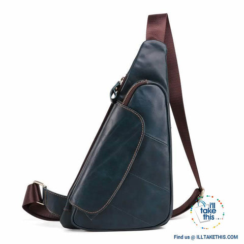 Image of Genuine Leather Sling/Cross-body Man bag with a Sophisticated style - I'LL TAKE THIS