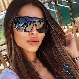 Oversized Vintage Goggle One Piece Gradient SunGlasses UV400 - Unisex 😎 💝 - I'LL TAKE THIS
