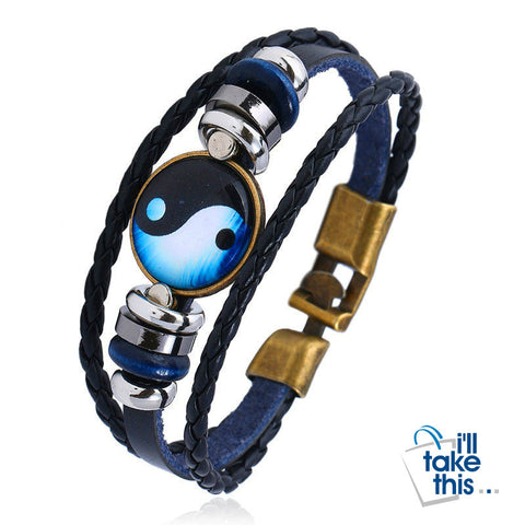 Image of Yin Yang Gossip Multi-layer Leather Bracelets - 5 Design options - I'LL TAKE THIS