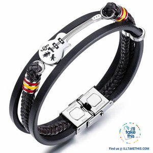Stainless Steel Guitar or Treble Clef Bracelets/Rope Bangle - Suits all! - I'LL TAKE THIS