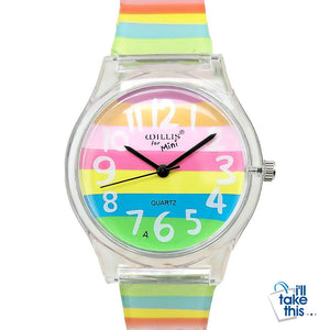 Mini Women Rainbow Colored Silicone Ladies or Child Watch - I'LL TAKE THIS