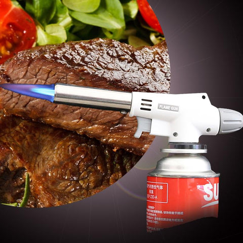 Image of Cooking Camping Food Prep Portable Gas Torch Butane Burner Wind Proof Fully Auto Electronic ignition - I'LL TAKE THIS