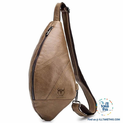 Image of 😉 Vintage Leather Men's Messenger/Cross-body Hand Bag, Travel or Shoulder Bag - 2 Colors - I'LL TAKE THIS
