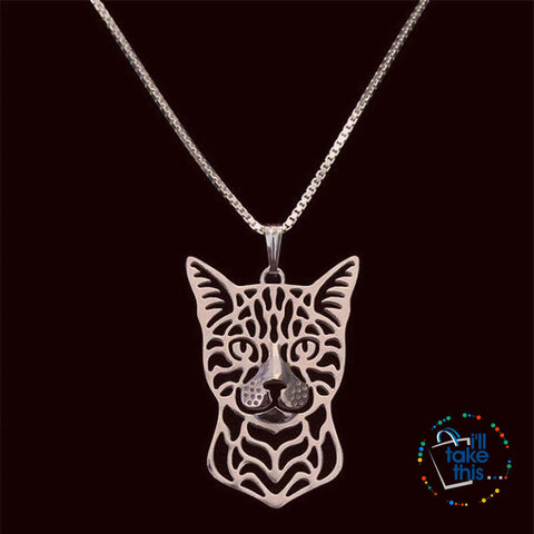 Image of Bengal Cat Pendant in Gold, Silver or Rose Gold with FREE Link chain - I'LL TAKE THIS