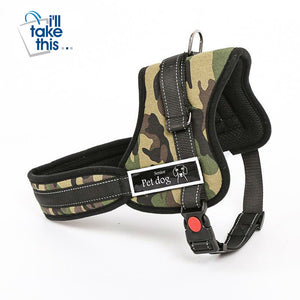Dog Vest or Leashes For Large Dogs Reflective Police K9 Soft Harness Vest - I'LL TAKE THIS