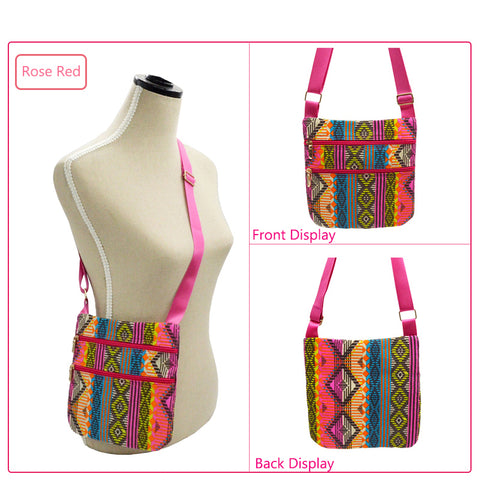 Image of Bohemian Beach Bag Multilayer Pocket Women Natural Crossbody Bag or Shoulder Bag - I'LL TAKE THIS