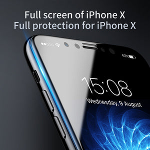 iPhone X/10 Soft Edge Full Screen Protector Tempered Glass Cover Toughened Protective Glass Film