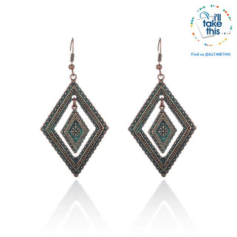 Image of LOOK your best with our Elegantly styled Ethnic Vintage Drop Earrings - I'LL TAKE THIS