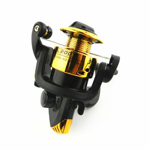 Starter Spinning Fishing Reel, 3 ball bearing, 120/150ft of Fishing line with 3 color options, 5.1:1