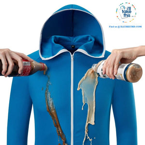 Waterproof Hooded Jacket, Water, Splash & Sun resistant Men's/Women's Jackets in 3 Colors options