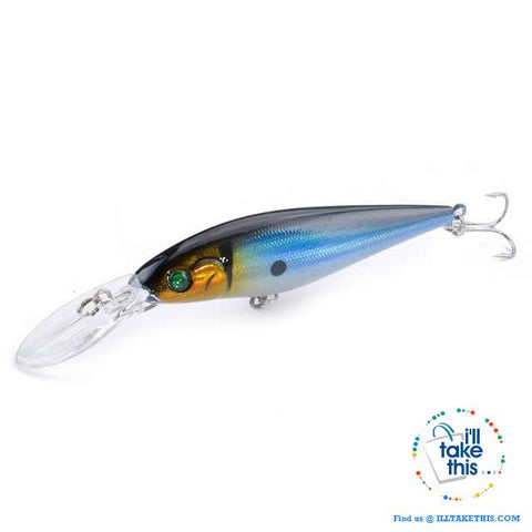Image of Fishing lures - JerkPro™ Jerkbait 6 Super Quality, 20 Varied Colors 4.33' - .37oz dual #6 Treble hook - I'LL TAKE THIS