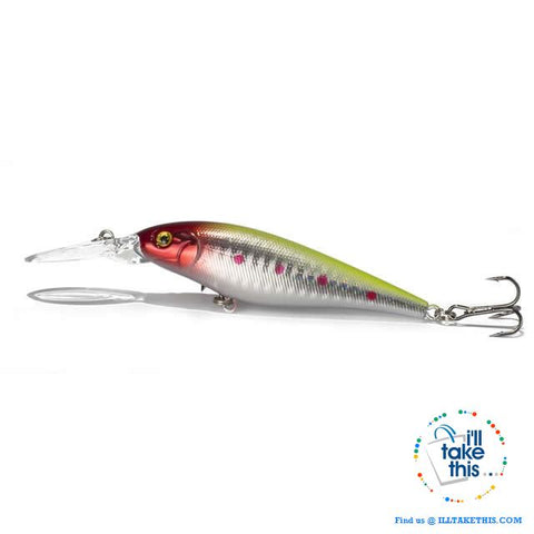 Image of Fishing lures - JerkPro™ Jerkbait 6 Super Quality, 20 Varied Colors 4.33' - .37oz dual #6 Treble hook - I'LL TAKE THIS
