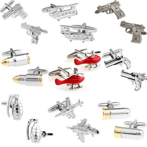 Men Cufflinks Army Series, in Gold & Silver Plating GREAT Gifts for men - I'LL TAKE THIS