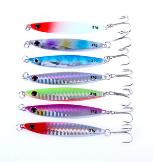 Fishing Lure Colorful Metal Wobbler's - 14g 21g 30g Iron Plate lures'