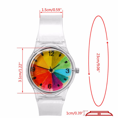 Image of Novelty Watches Cartoon 13 Styles in a Sport Watch with Transparent Plastic Band for Boy or Girl - I'LL TAKE THIS