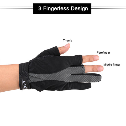 Image of 1 Pair 3 Fingerless Gloves Anti-slip Breathable Lightweight Fishing Gloves Outdoor Sports Cycling Camping Running - I'LL TAKE THIS
