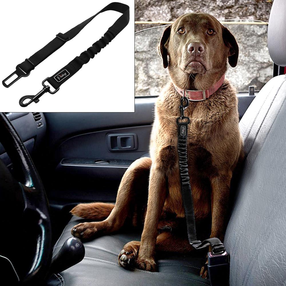 Dog Seat Belt Adjustable Heavy Duty & Elastic Vehicle Dog Safety Belt  Harness