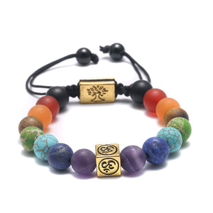 Handmade Tibetan Bracelets, Life Tree 7 Chakra Beads Reiki Buddha Prayer Natural Stone Yoga Bracelet - I'LL TAKE THIS
