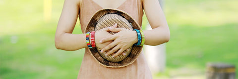 Image of Handmade Multi Color Natural Stone strand Bracelets, Evoke your inner Chakra - I'LL TAKE THIS