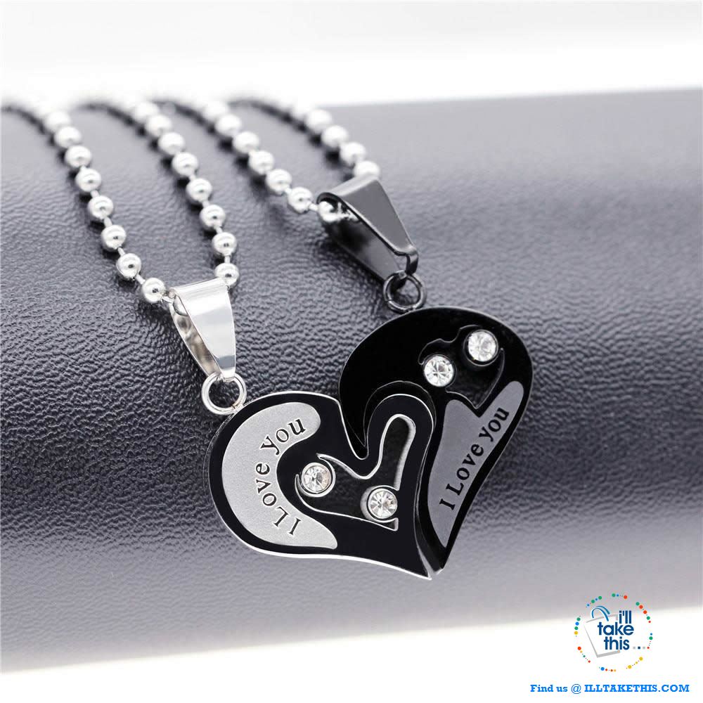 Couple Necklace Rings for Women Men Love Heart Matching Necklaces for  Couples Bf and Gf His Her Valentine's Day Gift Jewelry Family, Metal, No  Gemstone price in Saudi Arabia | Amazon Saudi