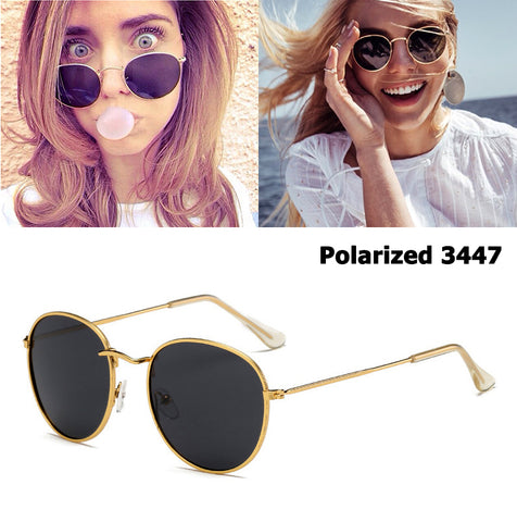 Image of Vintage Classic 3447 Round Metal Style Polarized Sunglasses Unisex Vintage Retro Sunglasses - I'LL TAKE THIS