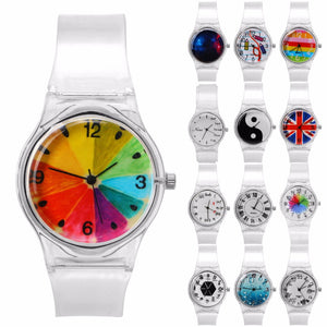 Novelty Watches Cartoon 13 Styles in a Sport Watch with Transparent Plastic Band for Boy or Girl - I'LL TAKE THIS