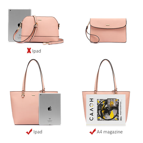 Image of Women’s Handbag 3 Set Collection, Leather-look Large capacity tote, Crossbody bag + Small purse - I'LL TAKE THIS