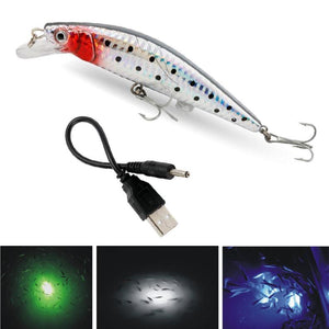 Fishing Lure that Twitches, Flashes & Buzzes in Water to Mimic Wounded Bait Fish - USB Rechargeable Fishing Lure