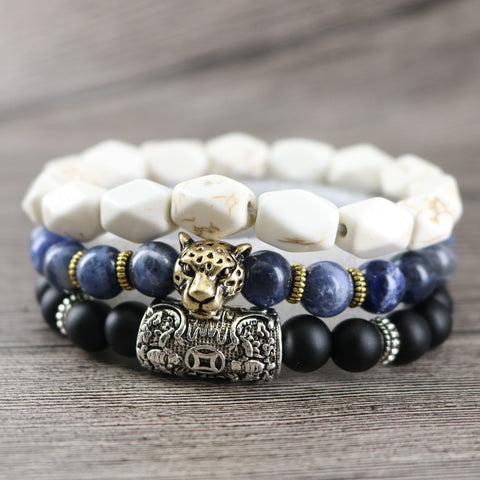 Image of Men's 3 Piece Lord Blessing Bracelets are made for your Wealth, Good Fortune and Prosperity - I'LL TAKE THIS